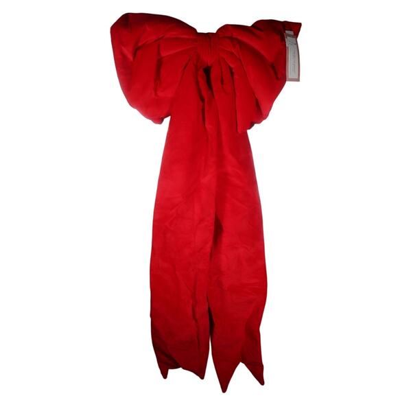 Cupcakes and Cashmere Red Viral Velvet Bow 4 FEET - Picture 3 of 4